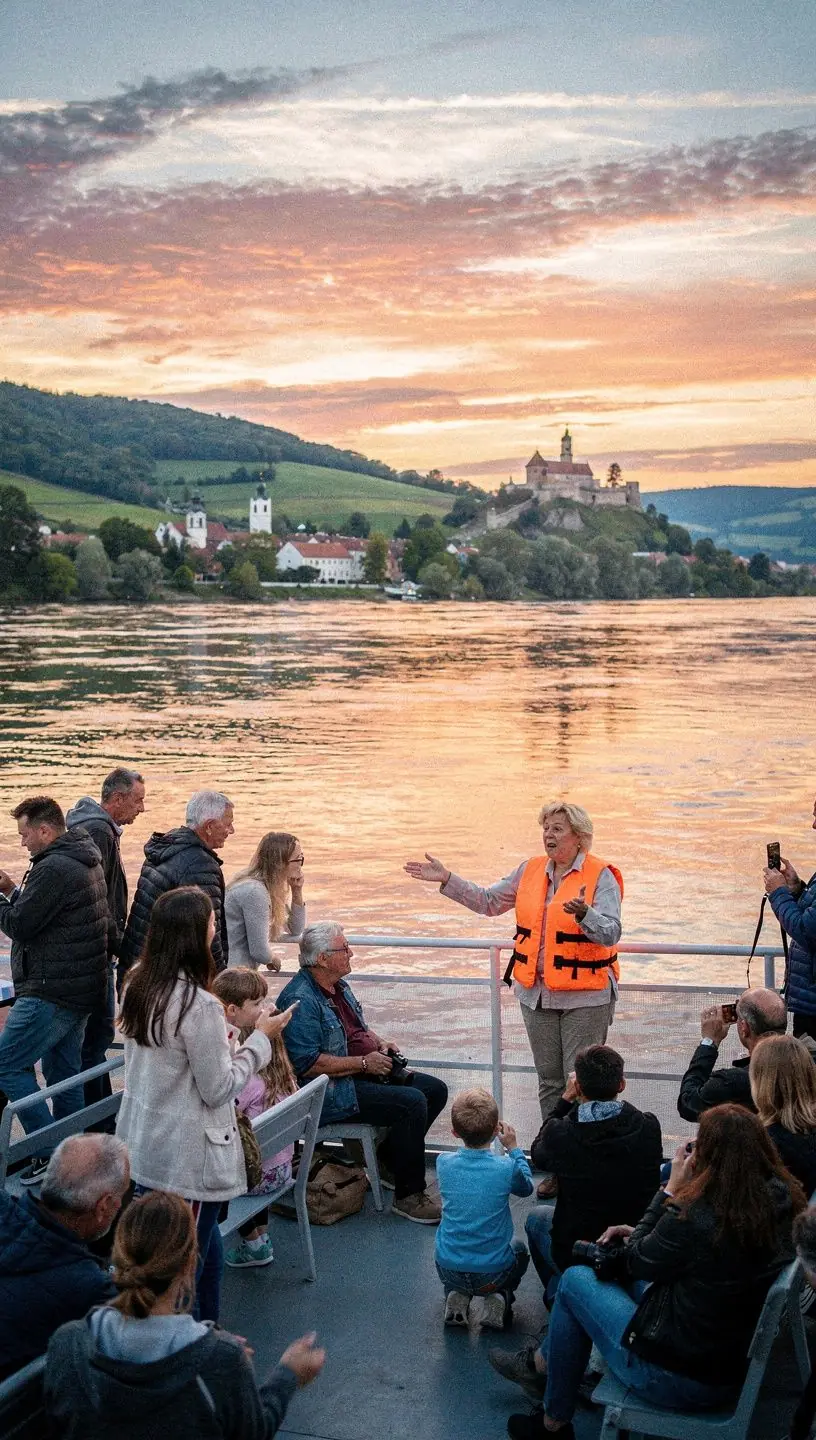 Interiér rezervačnej kancelárie s informačnými materiálmi o regionálnych kultúrnych podujatiach a zážitkoch.